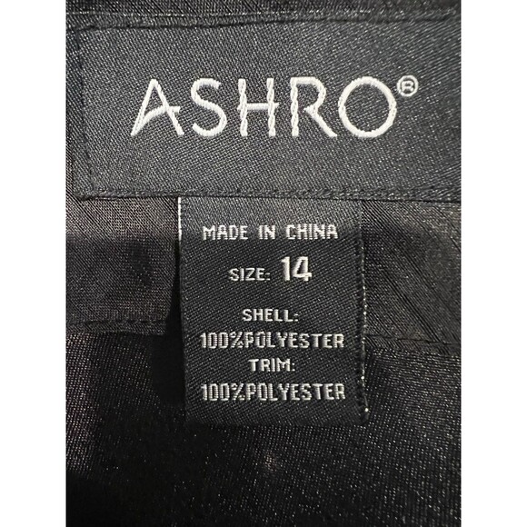 Kallista Black Dress by Ashro little black Floral dress Size 14 - Picture 5 of 6